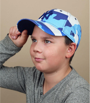 casquette enfant camo bleu Casquette Kids Camo Pack NY 940 navy